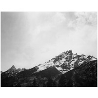 Snow covered peak in Grand Teton National Park, Wyoming, 1941-Paper Art-26"x20"