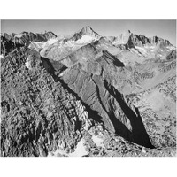 Mt. Brewer, Kings River Canyon,  proposed as a national park, California, 1936-Paper Art-24"x19"