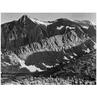 Peak above Woody Lake, Kings River Canyon,  proposed as a national park, California, 1936-Paper Art-18"x14"