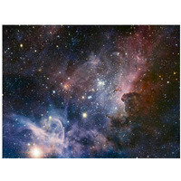 Carina Nebula Infrared from HAWK-I-Paper Art-18"x14"