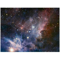 Carina Nebula Infrared from HAWK-I-Paper Art-42"x32"