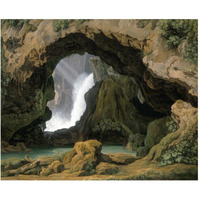 The Grotto of Neptune in Tivoli-Paper Art-30"x24"