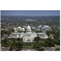 Aerial view, United States Capitol building, Washington, D.C.-Paper Art-26"x18"