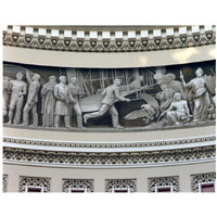 Wright Brothers frieze in U.S. Capitol dome, Washington, D.C.-Paper Art-22"x18"