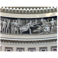 Wright Brothers frieze in U.S. Capitol dome, Washington, D.C.-Paper Art-26"x22"