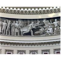 Wright Brothers frieze in U.S. Capitol dome, Washington, D.C.-Paper Art-30"x24"