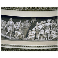 Landing of Columbus frieze in U.S. Capitol dome, Washington, D.C.-Paper Art-34"x26"