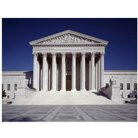 U.S. Supreme Court building, Washington, D.C.-Paper Art-18"x14"