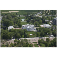 Aerial view of the White House, Washington, D.C.-Paper Art-26"x18"