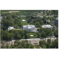 Aerial view of the White House, Washington, D.C.-Paper Art-50"x34"