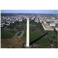 Aerial view of the Washington Monument, Washington, D.C.-Paper Art-20"x14"