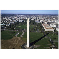 Aerial view of the Washington Monument, Washington, D.C.-Paper Art-32"x22"