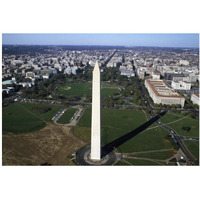 Aerial view of the Washington Monument, Washington, D.C.-Paper Art-38"x26"