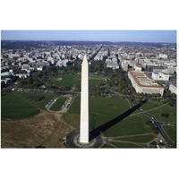 Aerial view of the Washington Monument, Washington, D.C.-Paper Art-50"x34"