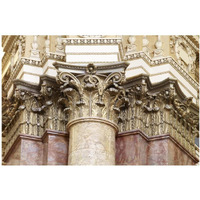 Main Reading Room. Detail of capitals of engaged columns. Library of Congress Thomas Jefferson Building, Washington, D.C.]-Paper Art-20"x14"