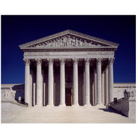 Supreme Court Building, Washington, D.C.-Paper Art-26"x22"