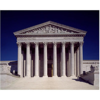 Supreme Court Building, Washington, D.C.-Paper Art-30"x24"