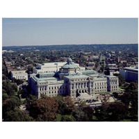 View of the Library of Congress Thomas Jefferson Building from the U.S. Capitol dome, Washington, D.C.-Paper Art-34"x26"