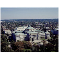 View of the Library of Congress Thomas Jefferson Building from the U.S. Capitol dome, Washington, D.C.-Paper Art-42"x32"