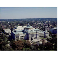 View of the Library of Congress Thomas Jefferson Building from the U.S. Capitol dome, Washington, D.C.-Paper Art-50"x38"