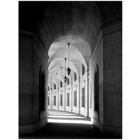 Arched architectural detail in the Federal Triangle located in Washington, D.C. - Black and White Variant-Paper Art-26&quotx34"