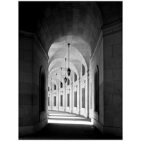 Arched architectural detail in the Federal Triangle located in Washington, D.C. - Black and White Variant-Paper Art-32&quotx42"