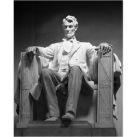 Lincoln Memorial, Washington, D.C. - Black and White Variant-Paper Art-24"x30"