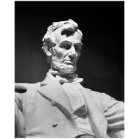 Lincoln Memorial statue by Daniel Chester French, Washington, D.C. - Black and White Variant-Paper Art-22"x26"