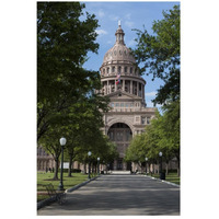 The Texas Capitol, Austin, Texas, 2014-Paper Art-18"x26"