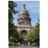 The Texas Capitol, Austin, Texas, 2014-Paper Art-22"x32"