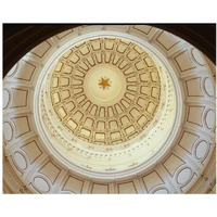 The Texas Capitol Dome, Austin Texas-Paper Art-37"x30"