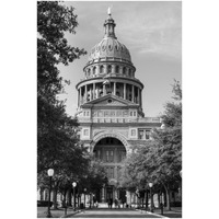 The Texas Capitol, Austin, Texas, 2014 - Black and White-Paper Art-34"x50"