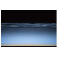 Noctilucent Clouds Over Earth-Paper Art-32"x22"