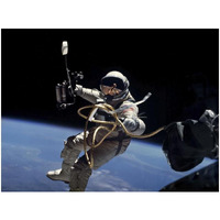 Astronaut Edward White during first EVA performed during Gemini 4 flight-Paper Art-18"x14"