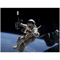 Astronaut Edward White during first EVA performed during Gemini 4 flight-Paper Art-26"x20"