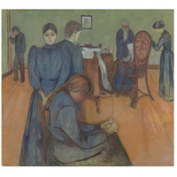 Death in the Sickroom, 1893-Paper Art-18"x17"