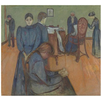 Death in the Sickroom, 1893-Paper Art-24"x22"