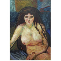 Female Nude; The Beast, 1902-Paper Art-34"x50"