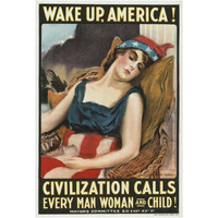 Wake up America! Civilization calls every man, woman and child!, 1917-Paper Art-14"x20"