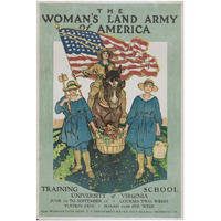 The Woman's Land Army of America-Paper Art-34"x50"