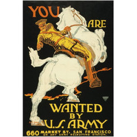 You are wanted by the U.S. Army, 1915/1918-Paper Art-26"x38"