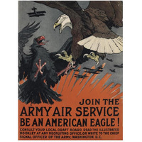 Join the Army Air Service, Be an American Eagle, ca. 1917-Paper Art-38"x50"