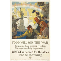 Food Will Win the War, 1917-Paper Art-22"x32"