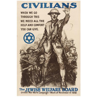 Civilians - The Jewish Welfare Board, 1918-Paper Art-18"x26"