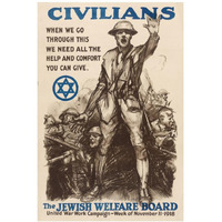 Civilians - The Jewish Welfare Board, 1918-Paper Art-26"x38"