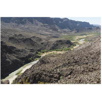 View of the Rio Grande River along Texas Rt. 170-Paper Art-50&quotx34"