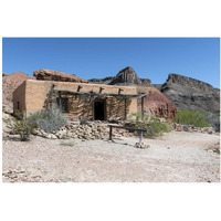 Abandoned movie set along the Rio Grande River in Big Bend Ranch State Park in lower Brewster County, TX-Paper Art-20"x14"