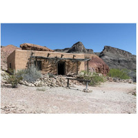 Abandoned movie set along the Rio Grande River in Big Bend Ranch State Park in lower Brewster County, TX-Paper Art-50"x34"