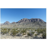 Scenery in Big Bend National Park, TX-Paper Art-26"x18"