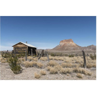 Scenery in Big Bend National Park, TX-Paper Art-62"x42"